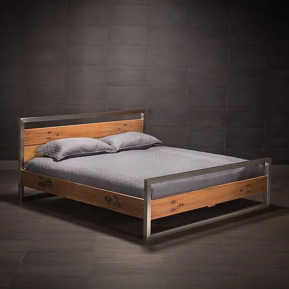 Изящная кровать в лофт стиле для комфортного сна и стильного интерьера