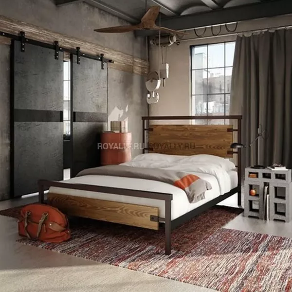 Кровать лофт из натуральных материалов - создайте уют в своей спальне