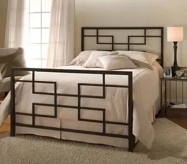 Кровать в стиле лофт - уникальная комбинация натурального дерева и металла! Превратите свою спальню в шедевр благодаря кровати LS16620.