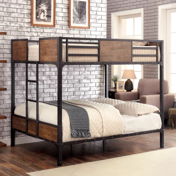 Превратите свою спальню в оазис с кроватью в стиле лофт из натуральных материалов