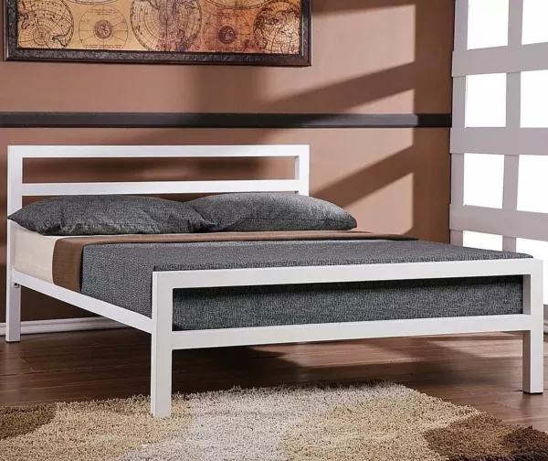 Кровать в стиле лофт из натурального дерева и металла - идеальный выбор для экологичного интерьера
