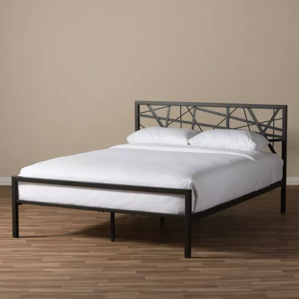 Элегантная кровать в стиле лофт из натурального дерева и металла - создайте уютную атмосферу в своей комнате