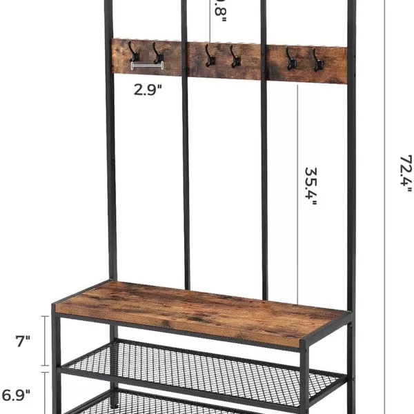 Вешалка В Стиле Лофт,wood steel мебель,