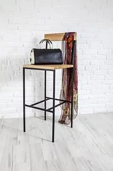 Уникальный стул в стиле лофт из дерева и металла для вашего интерьера