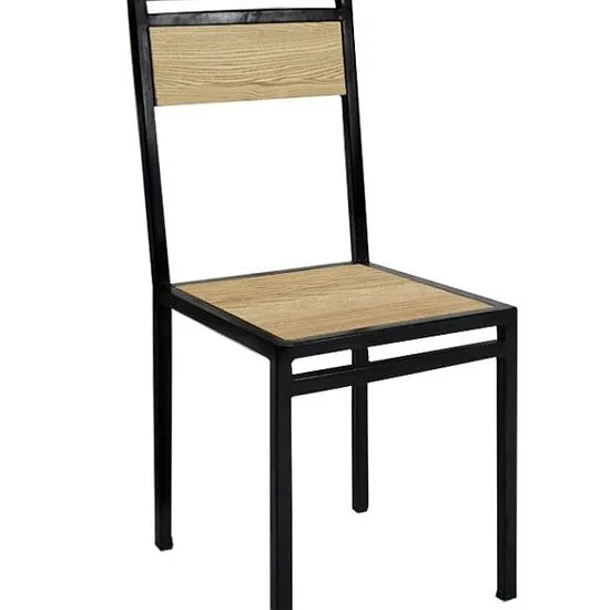 Уникальный стул в стиле лофт для стильного интерьера: натуральные материалы - металл и дерево