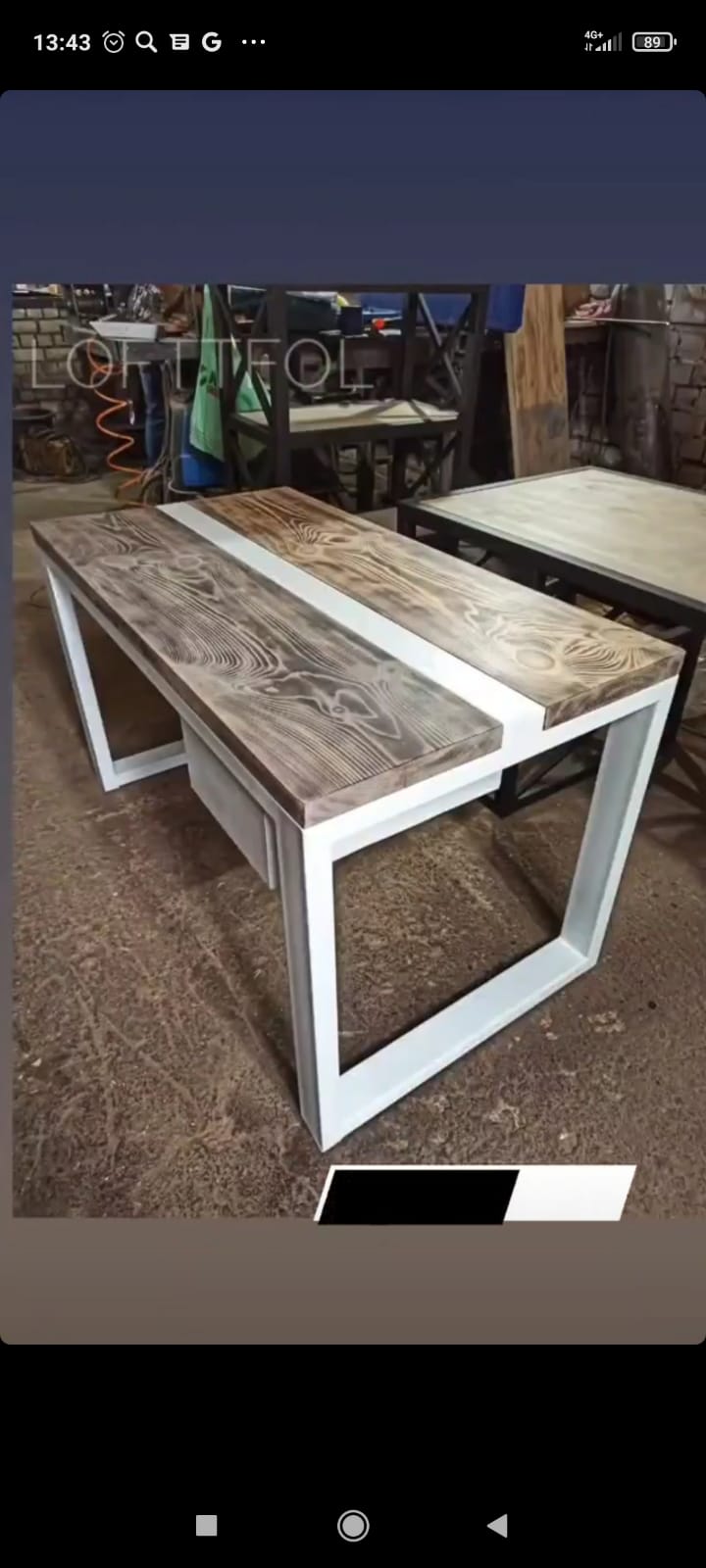 Мебель Лофт Стол,столик в стиле лофт журнальный,стол лофт белый металл